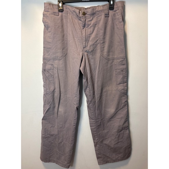 Carhartt Liberty Force Men Gray Scrub Pants Cargo Ripstop C54108 Regular M - Picture 2 of 5